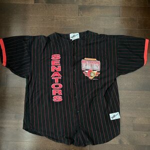 1993 Vintage Ottawa Senators NHL Hockey Pinstripe Jersey
